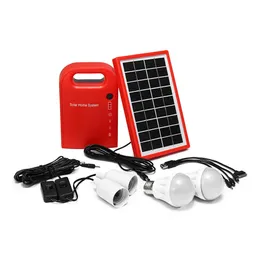 DC Solar Power Painel Gerador LED Light USB Carregador Home Kit Home Sistema