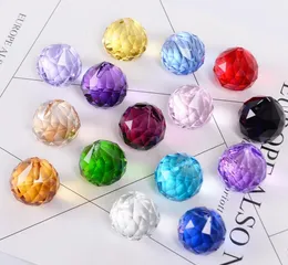 30mm Kolorowe Kryształowe Prism Koraliki Suncatcher-Crystal Koraliki Rainbow Wisiorki Beadsmaker Wiszące Kryształy Prisms For-Windows na prezent SN2711