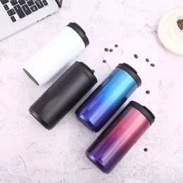 1 pcs 304 Stainless Steel Coffee Cup Portable Vacuum Flask Mug Double-layer Water Tumbler for Car
