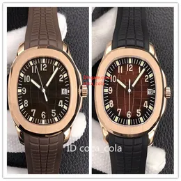 Moda Erkekler 40mm İzle Otomatik CAL.324 SC Brown Dial 5167 ETA Kauçuk Kayış erkek Saatı