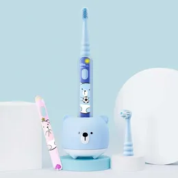 DrBei K5 Sonic Electric Tandborste Kids IPX7 Vattentät uppladdningsbar elektrisk tandborste Oral Care Cleaner Intelligent tryckkänsla från din PIN-kod