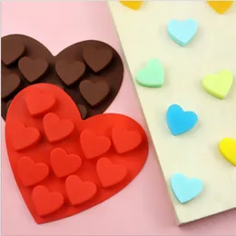 Baking Moulds10 Even Silicon Baking Dishes Chocolate Mould Heart Shape English Letters DIY Cake Mold Love Ice Tray Jelly Bake Kitchen Tools DH5899