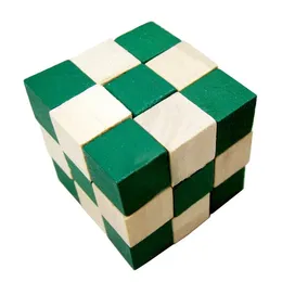 CBETTERU ZC032 Kong Ming lock Magic Cube Ruler Intelligence Lock Traditional Wooden Brain Teaser Puzzle Educational Toys