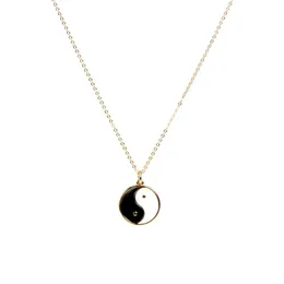 Pendant Necklaces Pair Punk Link Chain Tai Chi Necklace For Women Men Lover Friend Hip Hop Yin Yang Paired Couple Choker Jewelry Gift