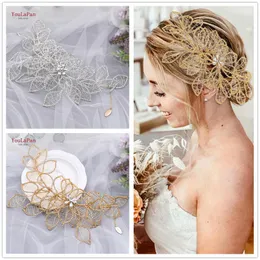 Youlapan HP256 foglie dorate vite gioielli da sposa corone e diademi donne accessori per capelli