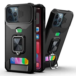 Hybrid Magnetic Car Ring Holder Kickstand Shockproof 3in 1 Phone Case For Samsung Galaxy A12 A22 A32 A42 A52 A72 A82 A02S A