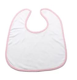 Sublimacja Blank Baby BIBS Cierpnięcie Chusteczki DIY Półki Ślinę Ręcznik Poliester Bawełna Noworodka Burp Cloths Infant 5 Kolory HHC6728