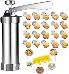 Baking & Pastry Tools Cookie Press Gun Kit For DIY Biscuit Maker Churro Machine Icing Decoration 20 Stainless Steel