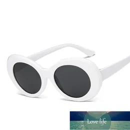 Goggle glasögon ovala solglasögon damer trendiga heta vintage retro solglasögon kvinnor vit svart glasögon UV fabrik pris expert design kvalitet senaste stil original