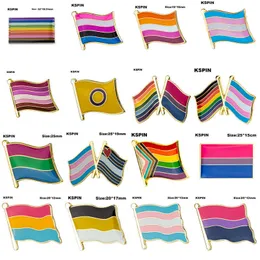 Orgulho Crachá Bissexual Sol Conjunto Progresso Polysexual Pride Pin Flag LGBTQ Gay Flag Lapel Pin