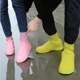 Tênis impermeáveis ​​da chuva do látex Capas anti-chuva de água descartável Slip-resistentes de borracha de borracha Boot Overshoes Shoes Acessórios