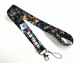 Multicolor Anmie Game Lanyard Straps Bag bil Keychain ID Card Pass Gym Mobiltelefon Badge Kids Key Ring Holder Game Jewelry Dhgate