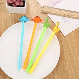 Cartoon Creative Dinosaur Gel Pen Kawaii Promotional Gift Silicone Stationery Pen Student School Office Supply Free