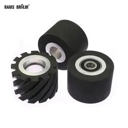 1 piece 75x50mm Rubber Contact Wheel Belt Grinder Tool Part Sanding Belt Set