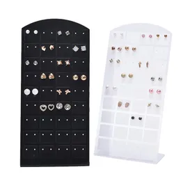 Hooks & Rails 72 Holes Earrings Ear Studs Jewelry Show Plastic Display Rack Metal Stand Storage Holder