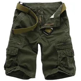 Shorts maschili Shorts casual Sumpi uomini mimeti per pantaloni sciolti da uomo pantaloncini da carico tattico militare cotone camo corto plus size 28-40 G230316
