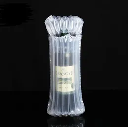 2021 32 * 8 cm luftdunnage tasche luftgefüllte schütze wein flasche wrap aufblasbare luftkissensäule wrap taschen mit