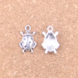 143pcs Antique Silver Bronze Plated beetle bug Charms Pendant DIY Necklace Bracelet Bangle Findings 17*11mm