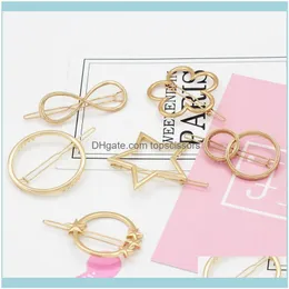 & Tools Productsfashion Hair Clip Elegant Design Triangular Moon Lip Round Barrette Stick Hairpin Pins Head Aessories For Women1 Drop Delive