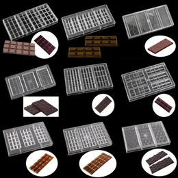 Goldbaking Plain Bar Chocolate Mold Polycarbonate Candy Bar Mold Fancy Bars PC Chocolate Mould