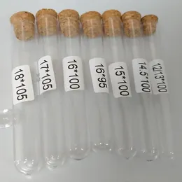 1000pcs Plastic Test Tube With Cork Stopper Lab Supply 3ml 7ml 10ml 12ml 15ml 20ml Industrial Supplies MRO Clear Cosmetic Send by DHL