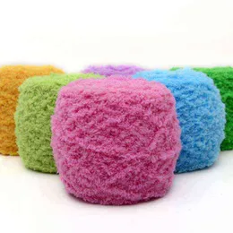 1PC Häkeln Wolle Warme DIY Hand Garn Großhandel Natürliche Supersoft 100G Korallen Kaschmir Flauschigen Hand Stricken 3PLY gestrickt Y211129