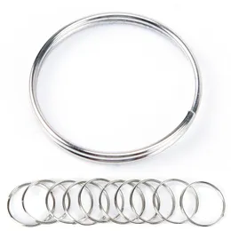 Keychains 50/100pcs Keyring Split Ring 25mm Keychain Rings Argolas Para Chaveiro Accessories For Key Porte Cle Parts