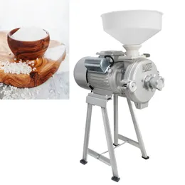 30kg / h elektrisk rostfritt stål kornkvarnkvarn Corn Herb Spice Flour Mill Machine Dry Grain Grinder Tools 220V