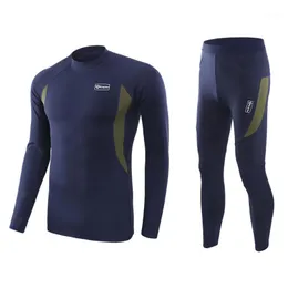 Męskie Dresy 2021 Dres Szkolenia Kompresyjne Garnitury Sportowe Dla Mężczyzn Sportswear Siłownia Koszulki Fitness + Spodnie Running Set Odzież