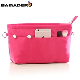 Bag in Organizer BAMADER Handbag Purse Insert Large Capacity Nylon Cosmetic Portable Finishing Inside 211218