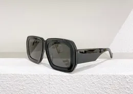 Kwadratowe okulary przeciwsłoneczne oversize czarne szare soczewki Unisex modne okulary przeciwsłoneczne occhiali da sole ochrona uv400 z pudełkiem