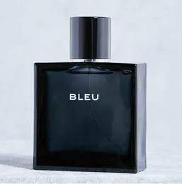 Conjunto de 3 pe￧as de perfume azul de luxo para homens 30ml por garrafa EDT Col￴nia com tempo de dura￧￣o de longa dura￧￣o Bom cheiro EDP High Fragrence Festival Gift