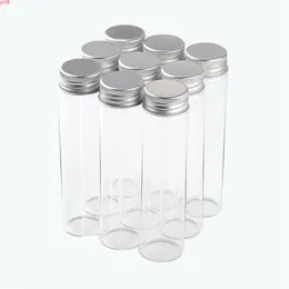 30 * 120 * 21mm 60ml Botellas de vidrio Tapa de aluminio Perfume Contenedor de líquido Vacío Transparente Claro Regalo deseando frascos 24pcslotgood qty