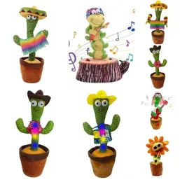 Baby Music Sound Toys 55%RABATT DANCING TALKING SINGING CACTUS FYCKED PLUSH TOY ELEKTRONISK med Song Potted Early Education Toys For Kids Funny-Toy USB CH264V