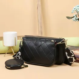 Kobiety Crossbody Torba 3 sztuk / zestaw Projektant Luksusowe Torebki Ramię PU Leather Girll Moda Torebka Clectter Wysoka Jakość Z Portfel Lianjin52