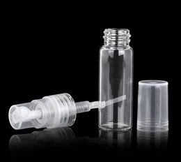 2021 7 ml 1/4 unfillable Clear Glass Atomizer Mini Pusta pompa Spray Butelka Fiolka Do Perfumy Essential Oil Prezent Prezent