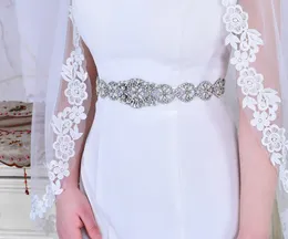Wedding Sashes Wedding Belts with Rhinestones Pearls Bride Dress Sash Belt Women Embellished Waist Beads Satin