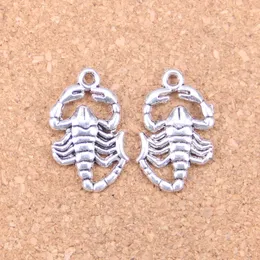 63pcs Antique Silver Bronze Plated scorpions Charms Pendant DIY Necklace Bracelet Bangle Findings 26*15mm