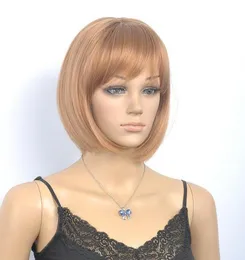 Womens Short Straight Wigs Air bangs Fashion Party Cosplay