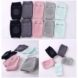 2021 Par Barn Dot Söt Crawling Elbow Kneepad Kudde Småbarn Baby Girls Boys Knee Pads Protector Safety Mesh Spädbarn Ben Warmer Socks