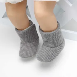 Baby Kind Jungen Mädchen Gestrickte Pelz Stiefel 5 Farben Kleinkinder Weiche Sohle Kurze Warme Weiche Schnee Jungen Mädchen Stiefel Schuhe 0-18 Monate G1023