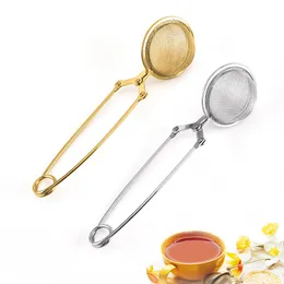 Tea Infuser Verktyg 304 Rostfritt Stål Ball Mesh Teas Strainer Kaffe Vanilj Spice Filter Diffuser Kökstillbehör