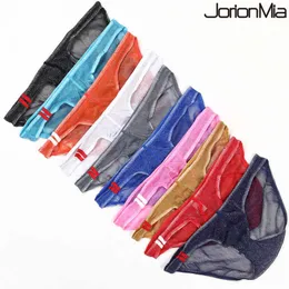 5 Sexy Men's Underwear Front Convex See Through Mens Briefs Comfortable Breathable Elastic Bag high Quality Underpants Man E-078 210707