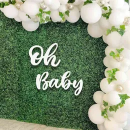 PATIMATE Oh Baby Wall Sticker It's A Boy Girl Baby Shower Decoration 1st Birthday Party Decor Kids Babyshower Gender Reveal 210925