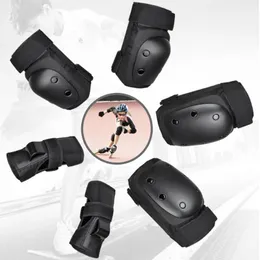 Elbow & Knee Pads 6Pcs/Set Children Adult Skating -absorbing Adjustable Hand Foot Guards Cover For Outdoor Sports Protective Case