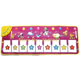 동물 사운드 디지털 번호 플래시 라이트 아기 음악 카펫 뮤지컬 어린이 유아 피아노 재생 매트 playmat 장난감 210320