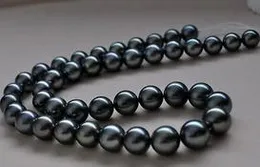 Beaded Necklaces & Pendants Jewelry Wholesale Liang Li 11-12Mm South Sea Round Black Pearl Necklace 18 Inch S925 Drop Delivery 2021 Gupgs