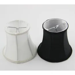 Lamp Covers & Shades 2PCS DIA 12.5cm Classic Black/White Color Fabric Shades,Mini Chandelier Wall Light Lampshade,Clip On