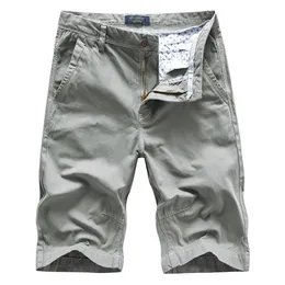 4 Color Men's Cargo Shorts Summer Classic Style 100% Cotton Casual Bermuda Thin Section Short Pants Male Brand 210716