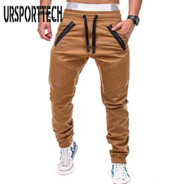 URSPORTTECH Brand Men's Joggers Pants Casual Fashion 2020 New Spring Tether Elastic Sports Pants Cargo Trouses Plus Size M-4XL X0615